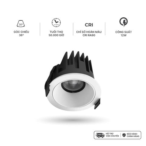 Đèn Spotlight Âm Trần Nanoco Nova Series 12W Góc Chiếu 24°/36° CRI Ra90
