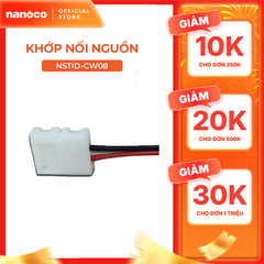 Khớp nối nguồn Nanoco (dây nguồn 15cm) cho đèn LED dây dán trong nhà model: NSTID-CW08/ NSTID-CW10