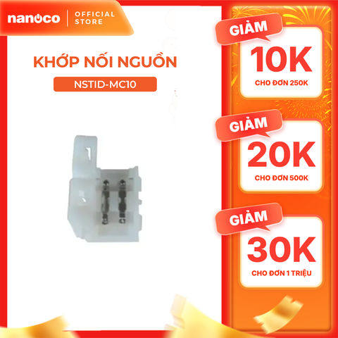 Khớp nối giữa Nanoco dùng cho đèn LED dây dán trong nhà model: NSTID-MC08/ NSTID-MC10