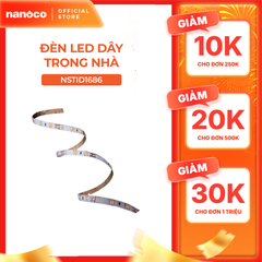 LED dây trong nhà Nanoco 1 cuộn 5m 60LED/ 120LED/ 168LED - ánh sáng vàng, trung tính