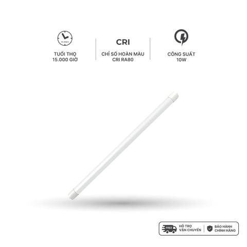 Bóng tuýp T8 LED thủy tinh 0.6m/1.2m Nanoco công suất 10W/ 20W/ 40W ánh sáng trắng/vàng model NT8Txxx