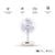 Quạt bàn Nanoco model NTF1209 (màu xám, màu beige - 3 chế độ gió - công suất 30W)