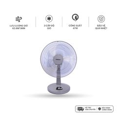 Quạt bàn Nanoco model NTF1630 ( 3 chế độ gió, 3 màu, công suất 47W )