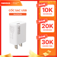 Cốc sạc USB Nanoco Model NUC5V2A