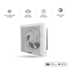 Quạt hút Nanoco gắn tường 1 chiều model NWV1520/ NWV2020/ NWV2520 (công suất 16W, 21W, 31W)