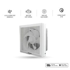Quạt hút Nanoco gắn tường 1 chiều model NWV1520/ NWV2020/ NWV2520 (công suất 16W, 21W, 31W)