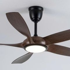 Quạt trần trang trí 5 cánh Nanoco model NCFD5252L có remote, 3 cấp độ đèn LED, gió tự nhiên