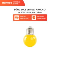 Combo 10 Bóng bulb LED E27 Nanoco model NLB0 1.5W (màu xanh, lục, cam, hồng, đỏ, tím, trắng, vàng)