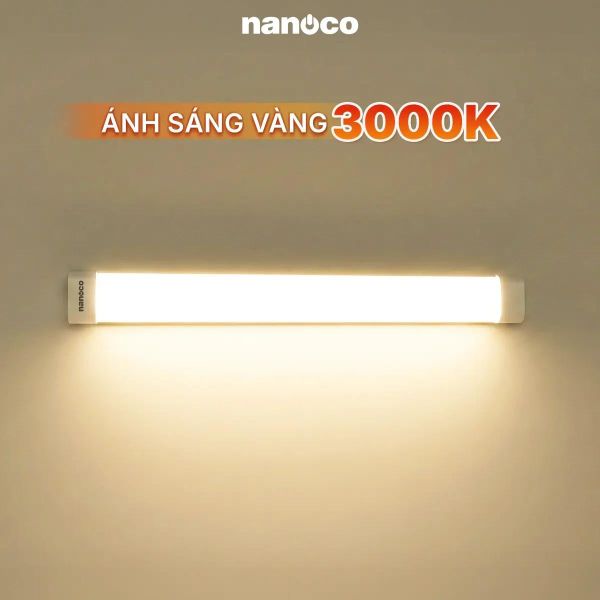 Đèn LED Bán Nguyệt Oval Nhựa Nanoco 1.2m 50W Ánh Sáng 3000K/4000K/6500K
