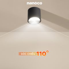 Đèn LED Downlight trụ Nanoco sử dụng led SMD công suất 10W/15W ánh sáng 3000K/4000K /5000K model NSDL1**B/W