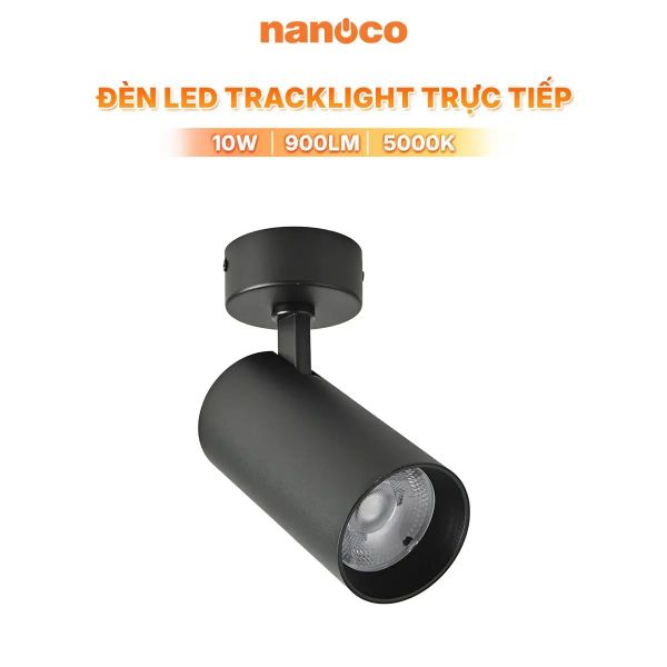 Đèn LED Tracklight Trực Tiếp Nanoco Sora Series 10W 5000K CRI90 Không Cần Thanh Ray