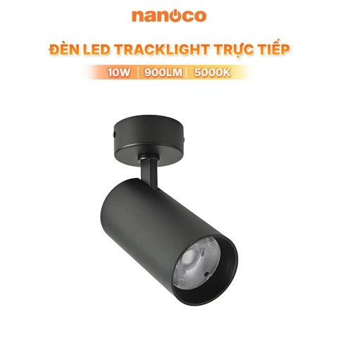 Đèn LED Tracklight Trực Tiếp Nanoco Sora Series 10W 5000K CRI90 Không Cần Thanh Ray