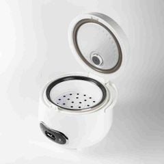 Nồi cơm điện 1.2L Nanoco model NRC1206W màu trắng, nút cơ, công suất 500W