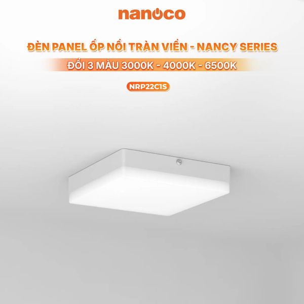 Đèn LED Nanoco Panel Ốp Trần Nổi Vuông 22W Nancy Series Nanoco