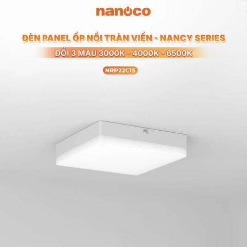 Đèn LED Nanoco Panel Ốp Trần Nổi Vuông 22W Nancy Series Nanoco