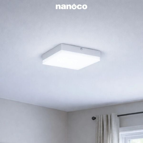 ĐÈN LED ỐP TRẦN NỔI NANOCO NANCY – ĐÈN LED PANEL TRÒN, VUÔNG CẢM BIẾN