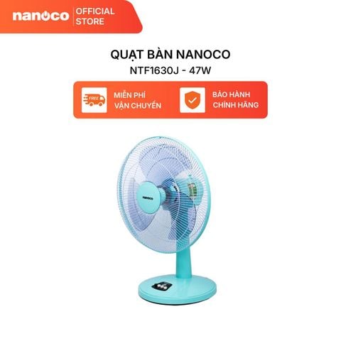 Quạt bàn Nanoco model NTF1630 ( 3 chế độ gió, 3 màu, công suất 47W )