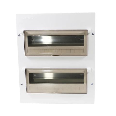 Tủ điện âm tường Nanoco Model NDP120/NDP126 (mặt-đế kim loại)