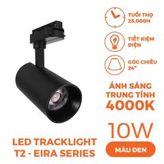Đèn LED Tracklight Nanoco màu đen Eira Series 3 chế độ ánh sáng, công suất 10W/20W/30W