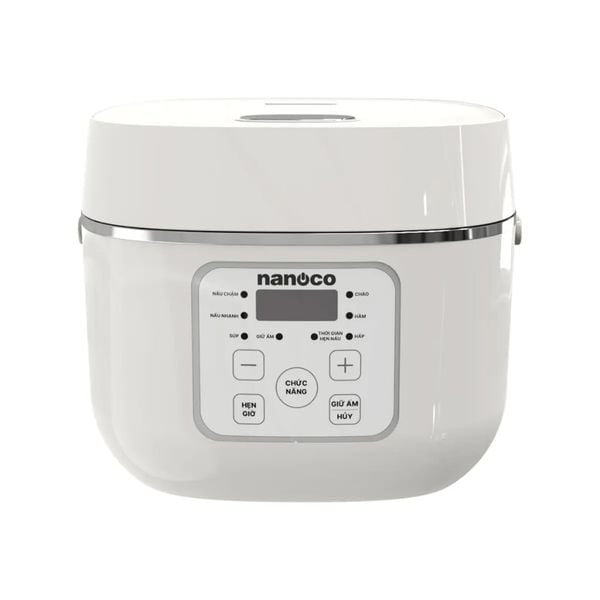 Nồi cơm điện tử Nanoco Model NRC1202BE, 1.2L, màu begie