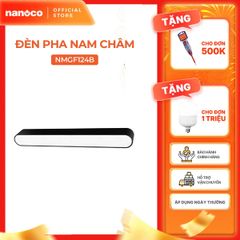 Đèn pha nam châm màu đen Nanoco công suất 6W/12W, ánh sáng 3000K/4000K