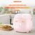 Nồi Cơm Điện Nắp Gài 1.0L 350W Màu Hồng Lòng Nồi Chống Dính Maifanite Nắp Tháo Rời