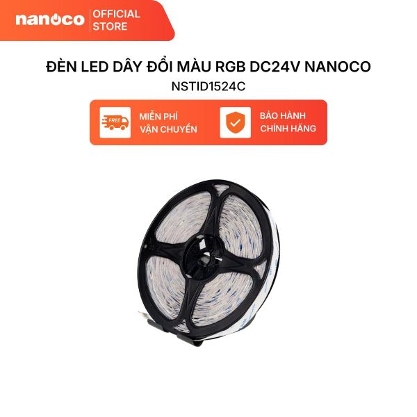 Đèn LED dây đổi màu RGB DC24V Nanoco model NSTID0324C/ NSTID1524C