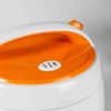 Nồi cơm điện 0.8L Nanoco model NRC0801W màu trắng-cam, nút cơ công suất 250W