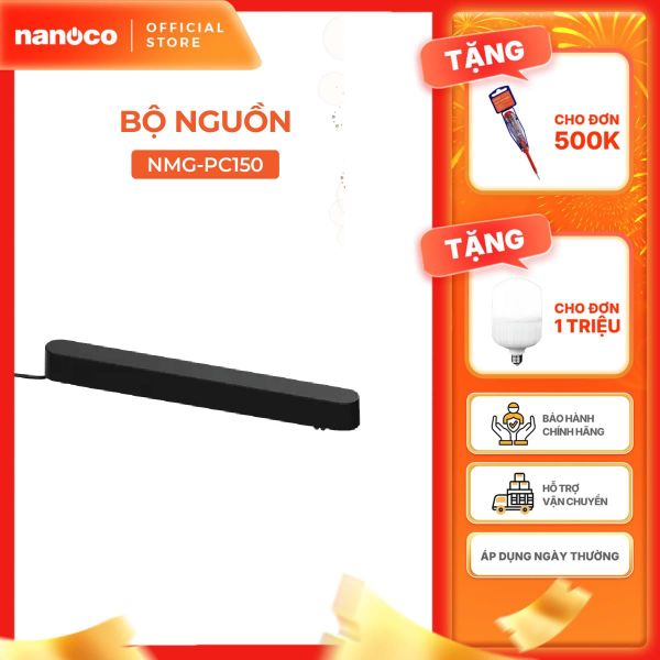 Bộ nguồn đèn nam châm 150W, DC48V - AC110-220V đen Nanoco model NMG-PC150