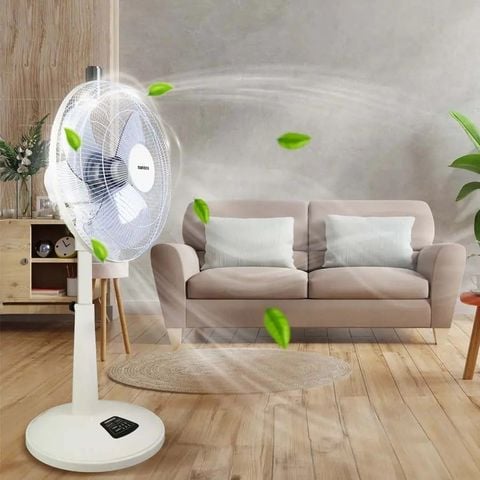 Quạt lửng có remote bạc đạn Nanoco model NLF1626RC - Công suất 47W, cánh 40cm, 3 cấp độ gió