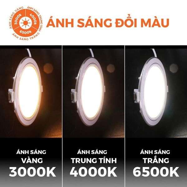 Đèn downlight LED Hera Nanoco φ135 12W viền vàng/ bạc (ánh sáng trắng/ trung tính/ vàng)