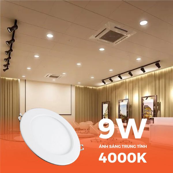Đèn LED Slim panel MIRA  φ110 9W Nanoco ( 4 loại ánh sáng, model NPM09x)