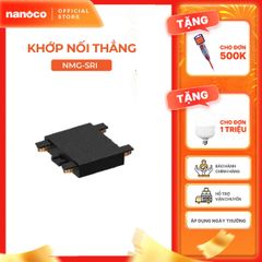 Khớp nối thanh ray đèn nam châm lắp nổi màu đen Nanoco model NMG-SRx