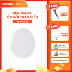 Đèn LED Panel ốp trần nổi tròn tràn viền Nanoco - Nancy series công suất 15W/22W/30W