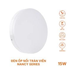 ĐÈN LED ỐP TRẦN NỔI NANOCO NANCY – ĐÈN LED PANEL TRÒN, VUÔNG CẢM BIẾN