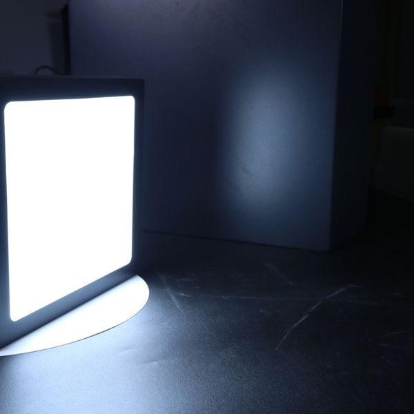 Đèn Panel LED ốp trần nổi vuông Nanoco 4 chế độ màu, viền trắng/đen
