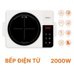 Bếp điện cảm ứng Nanoco 2000W mặt kính Crystal đa chức năng điều khiển cảm ứng LED NICK667