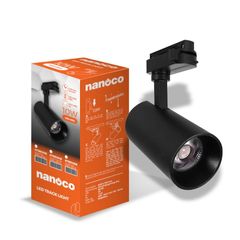 Đèn LED Tracklight Nanoco màu đen Eira Series 3 chế độ ánh sáng, công suất 10W/20W/30W