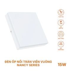 ĐÈN LED ỐP TRẦN NỔI NANOCO NANCY – ĐÈN LED PANEL TRÒN, VUÔNG CẢM BIẾN