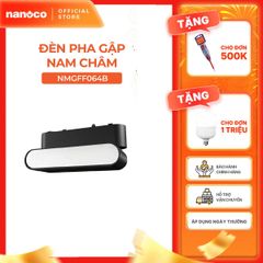 Đèn pha gập nam châm màu đen Nanoco công suất 6W/12W, ánh sáng 3000K/4000K