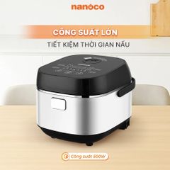 Nồi cơm điện tử Nanoco Model NRC1818M, 1.8L, màu đen