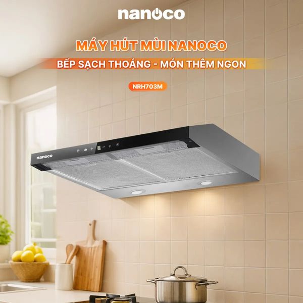 Hút mùi classic Nanoco, 70 cm, hút mùi NRH703M