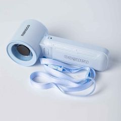 Quạt sạc cầm tay màu tím/xanh động cơ DC Nanoco model NHF3081 lithium 3000mAh công suất 5.8W