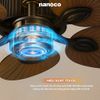 Quạt trần trang trí vân gỗ 5 cánh động cơ DC có remote Nanoco model NCFD5251 công suất 35W