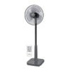 Quạt đứng có remote bạc đạn công suất 50W Nanoco model NSF1641RC màu Ghi/Xám nhạt/Xanh Navy