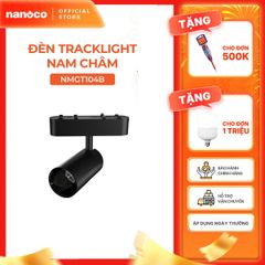Đèn tracklight nam châm màu đen Nanoco công suất 10W ánh sáng 3000K/4000K