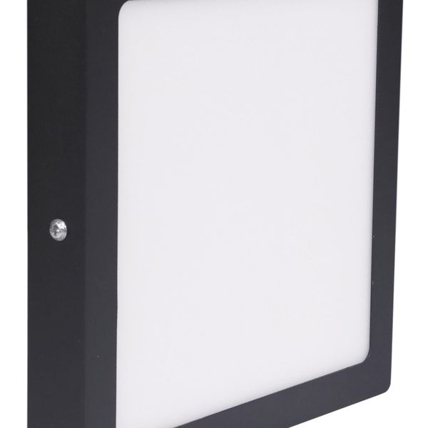 Đèn Panel LED ốp trần nổi vuông Nanoco 4 chế độ màu, viền trắng/đen