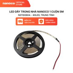 LED dây trong nhà Nanoco 1 cuộn 5m 60LED - ánh sáng vàng, trung tính