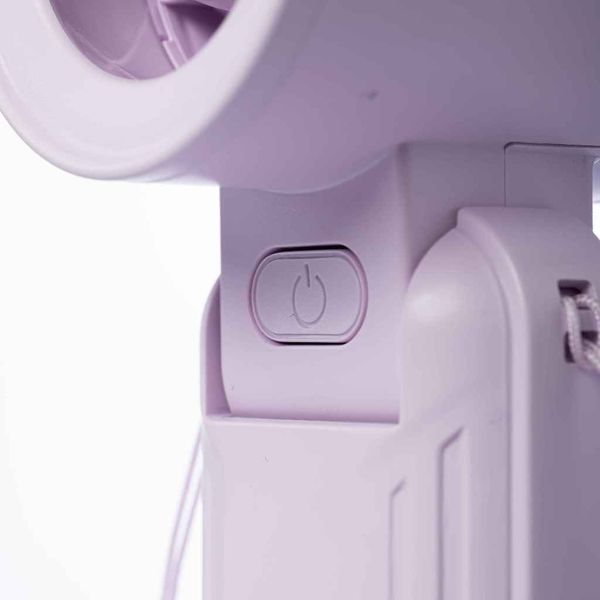 Quạt sạc cầm tay màu tím/xanh động cơ DC Nanoco model NHF3081 lithium 3000mAh công suất 5.8W