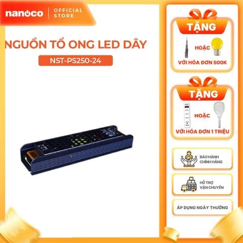 Nguồn tổ ong Nanoco dùng cho LED dây trong nhà Max 150W